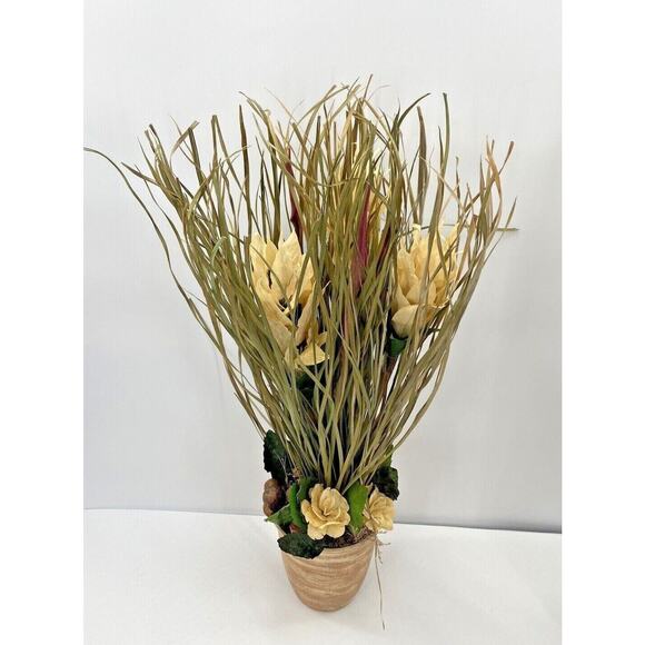 Dried Floral Centerpiece Long Stem Grass Potted Natural Flowers Bouquet Wedding - Picture 4 of 11